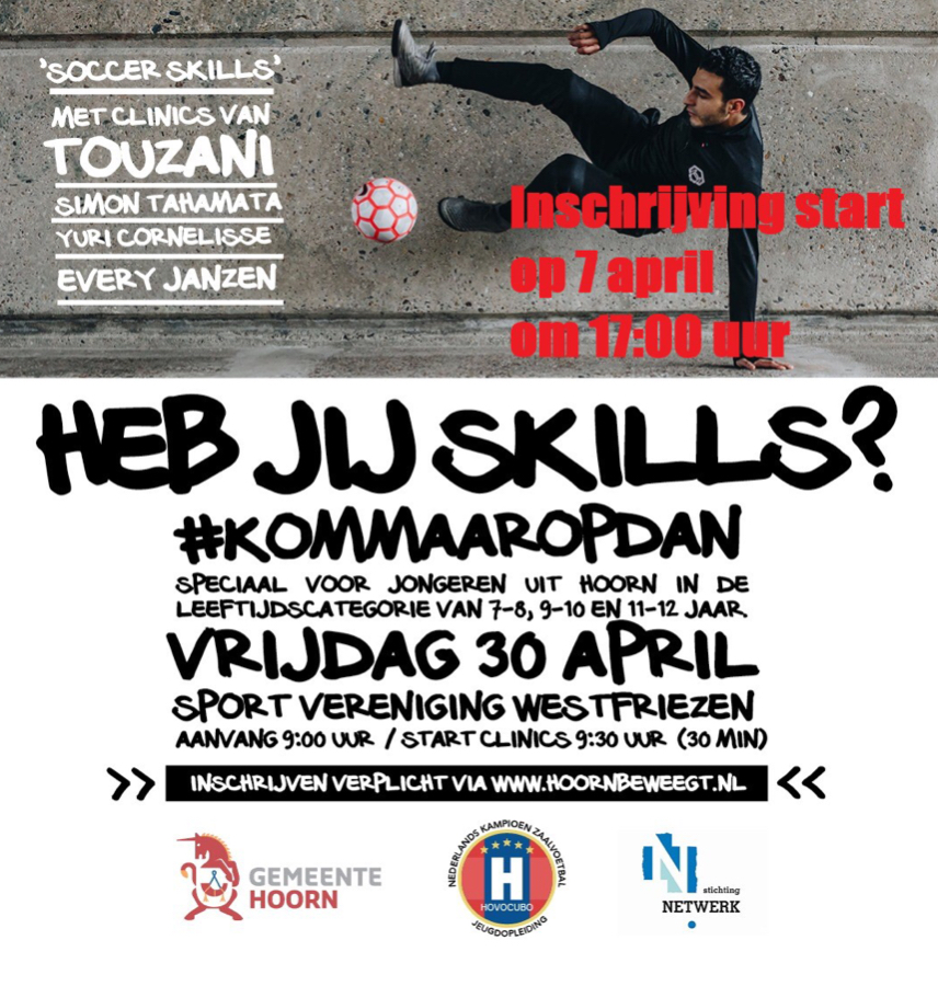 Schrijf je vanaf vandaag in voor Soccer Skills, Vol=Vol