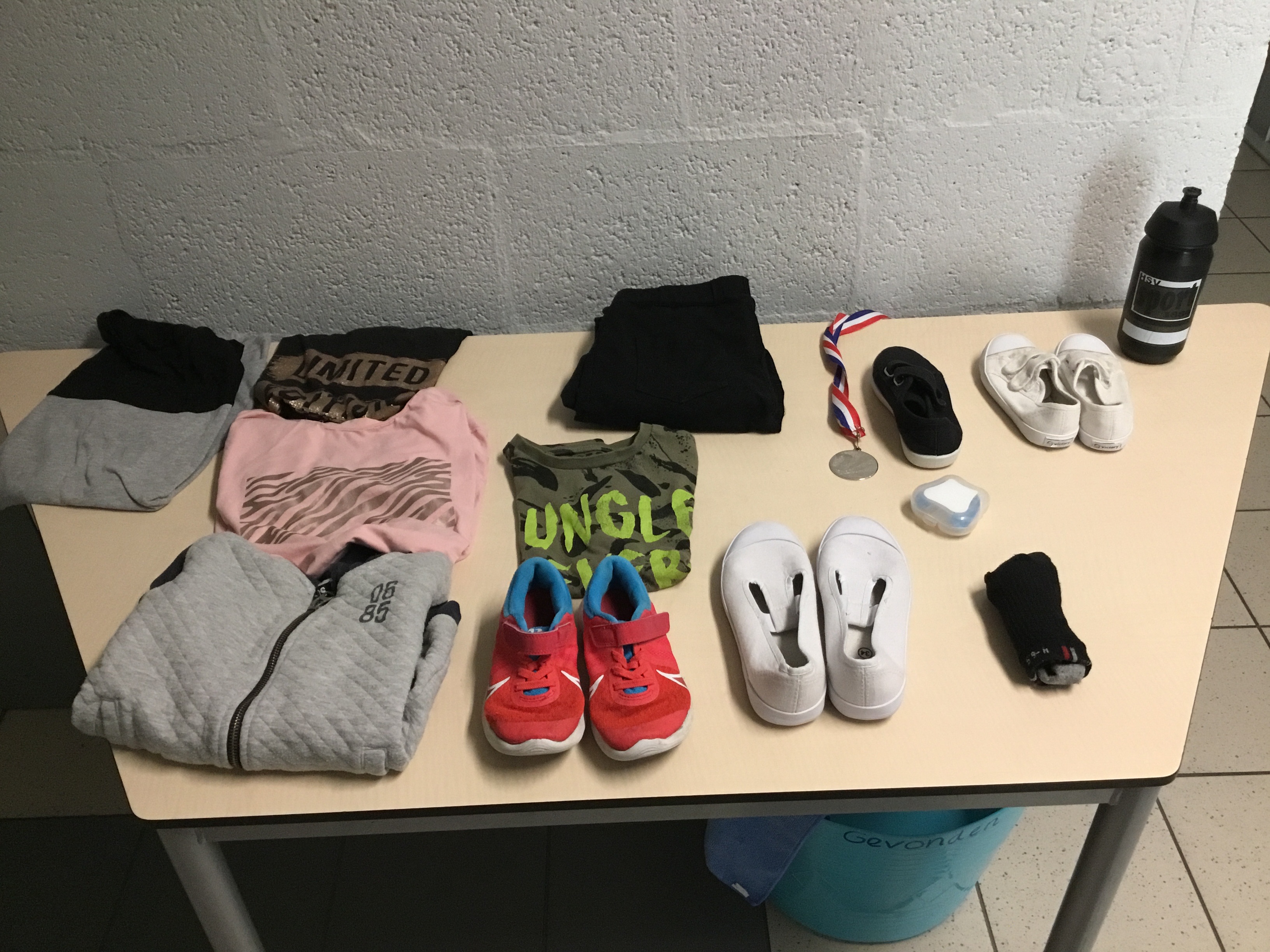 Gevonden voorwerpen gym