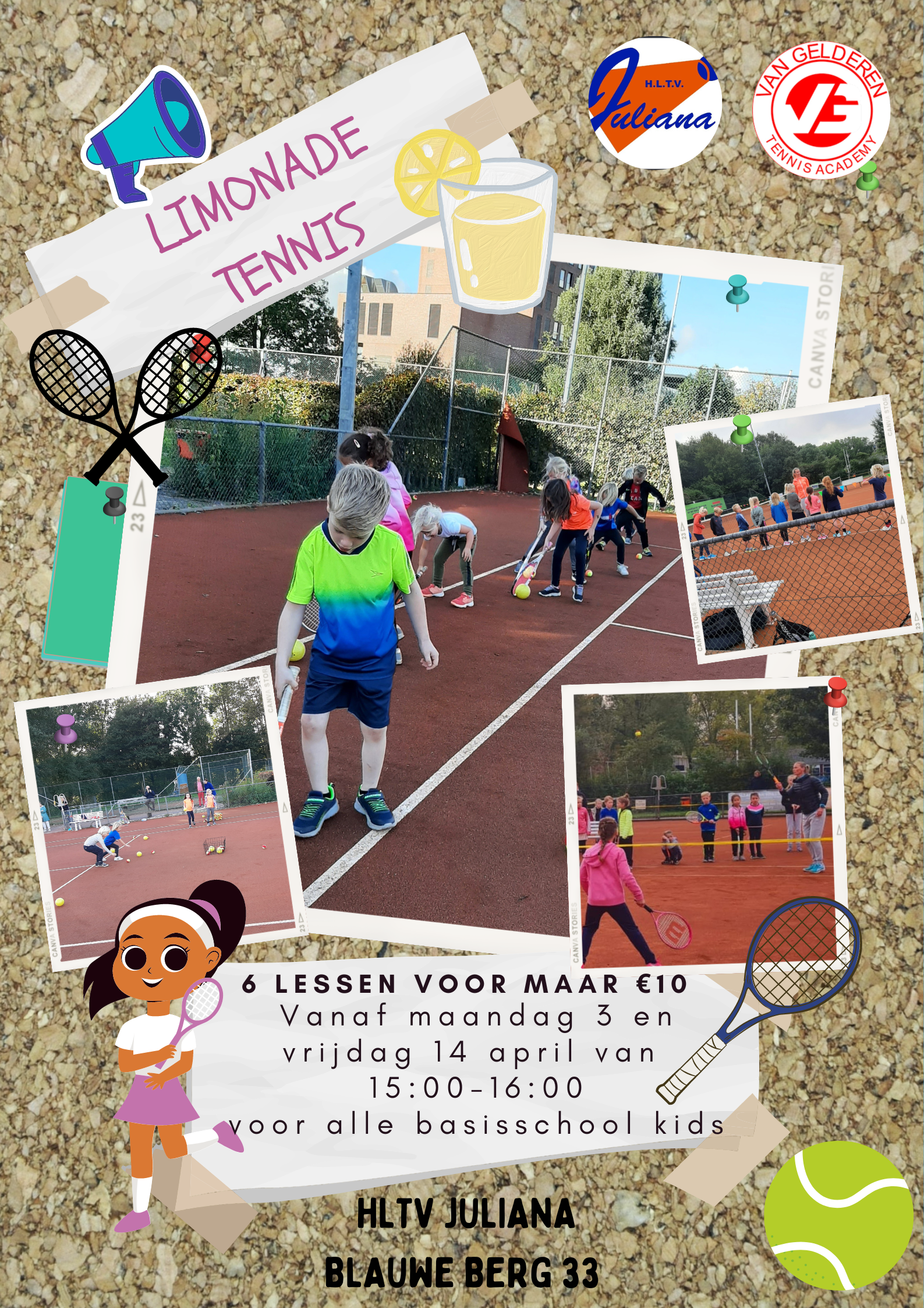 Limonade tennis bij Tennis vereniging Juliana
