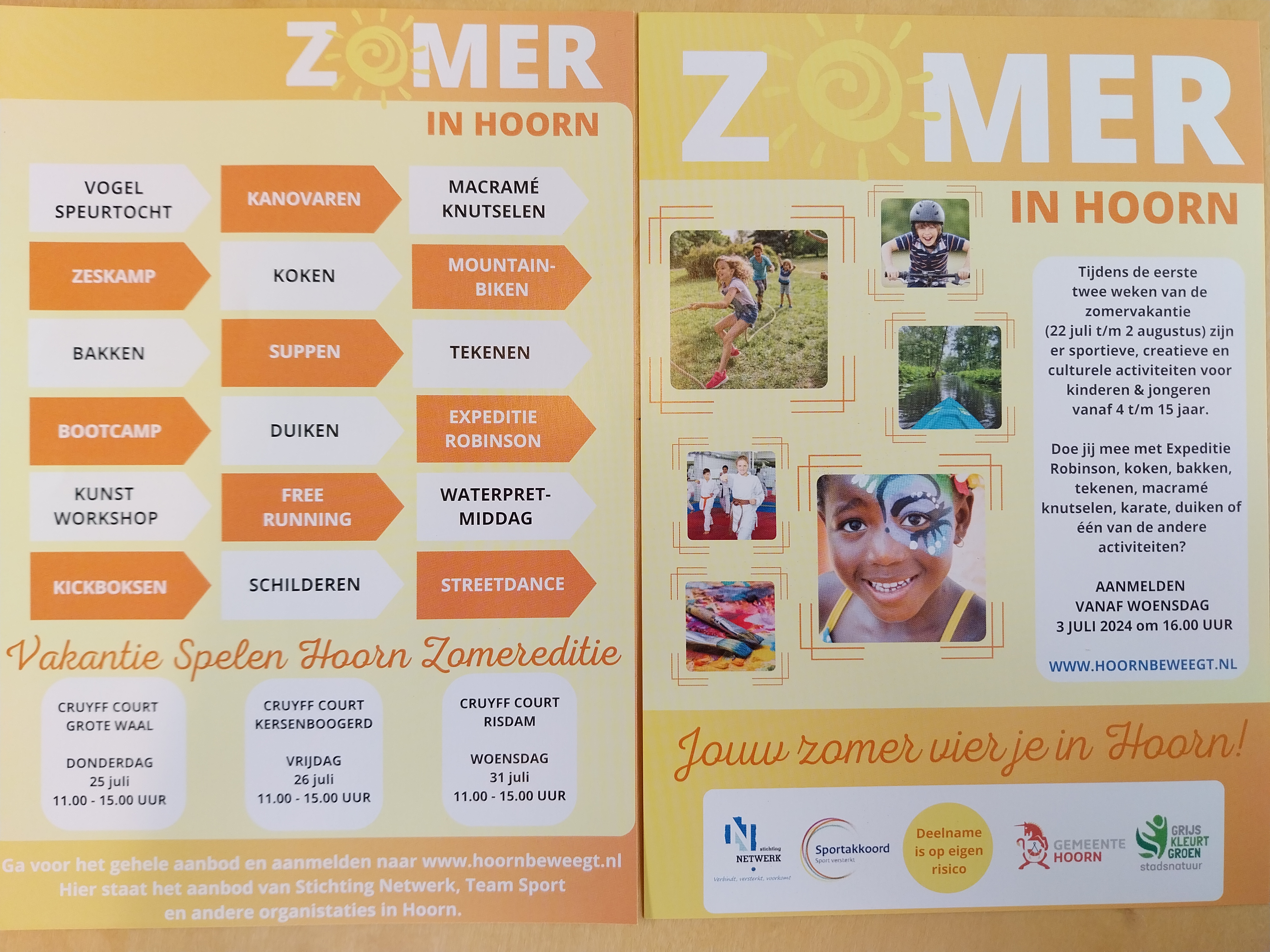 Zomer activiteiten 