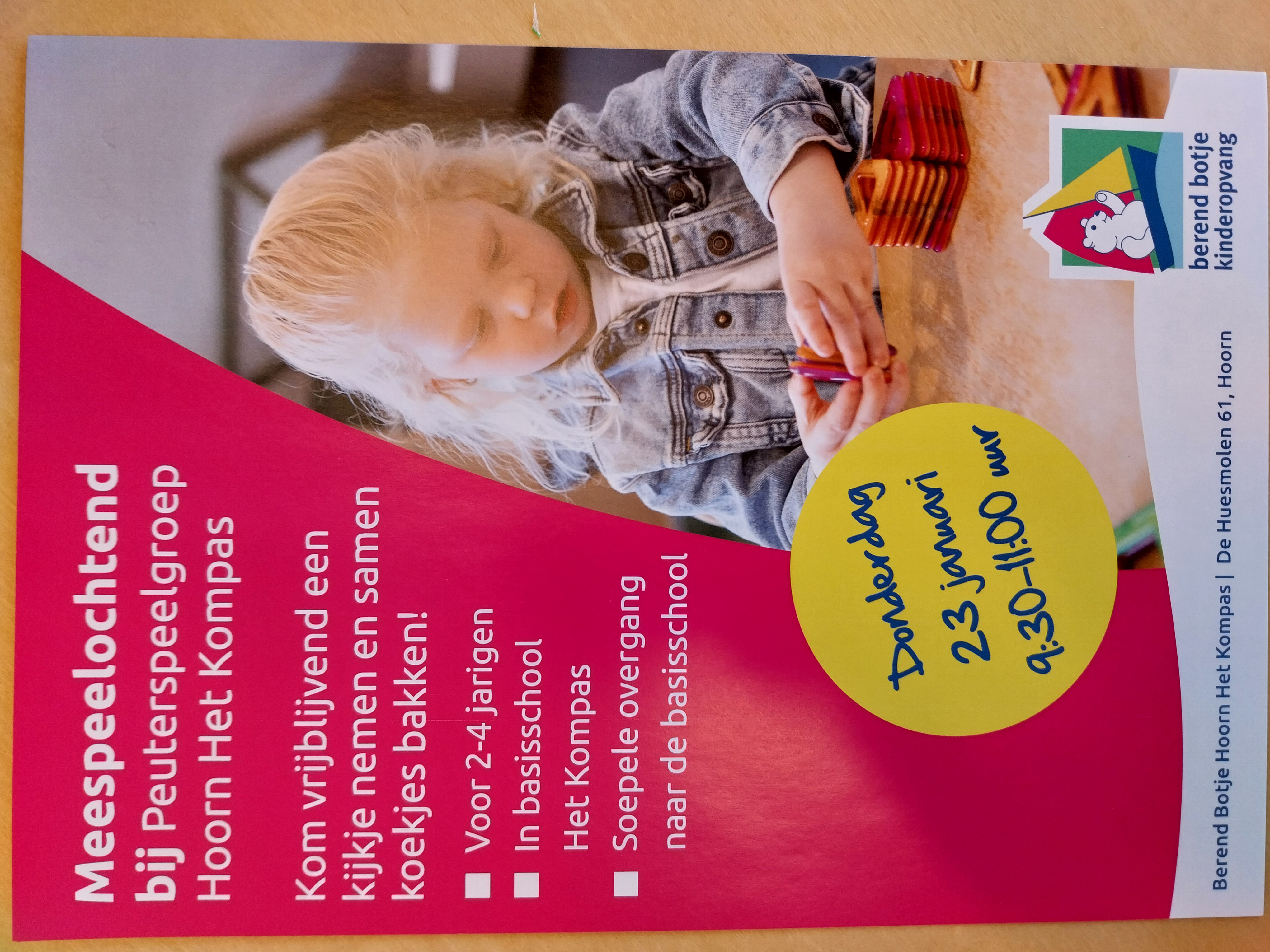 Mee speel ochtend peutergroep