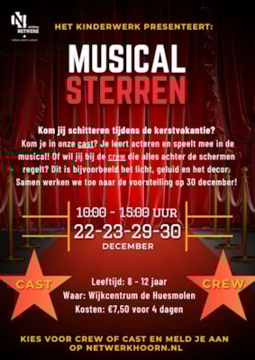 Musical  sterren kerstvakantie